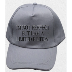 Grey “Limited Edition” Quote Cap – Motivational Statement Design